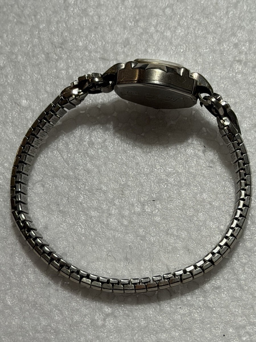 Vintage Mid-Century Bulova Ladies Cocktail Watch Hexagonal Case Engraved ARS View 5