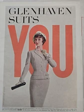 1958 Women's  Glenhaven Tropi Crisp Beige Suit Clothing vintage ad 