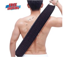 Exfoliating Back Scrubber Towel Strip Shower Bath Spa Skin Body Wash Cloth Soft