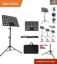 Portable Adjustable Music Stand for Guitar, Ukulele,  Violin Players - 1 Pack