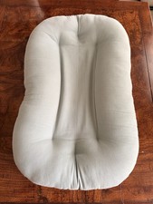 Snuggle Me Infant Organic Lounger Portable Slate Color for Infants Light Gray