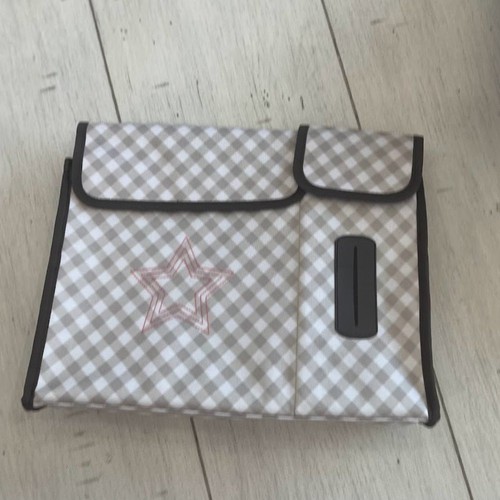 Thirty One Pack 'N" Pull Caddy Taupe Gingham Organizer Retired, New Condition