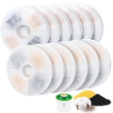 12 Pack Cat Water Fountain Filter Replacement Compatible with Catit, Cat Foun...