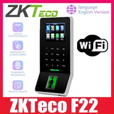 ZKteco F22 Wifi TCP/IP Fingerprint System Access Control Time Attendance System