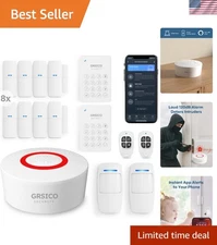 15-Piece Wireless Home Alarm System - Smart WiFi Security Kit with App Control