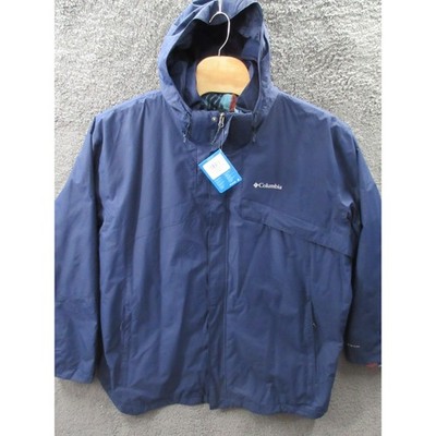 Columbia Bugaboo III Fleece Interchange Jacket Blue Men Size 5XT NWT WT1273