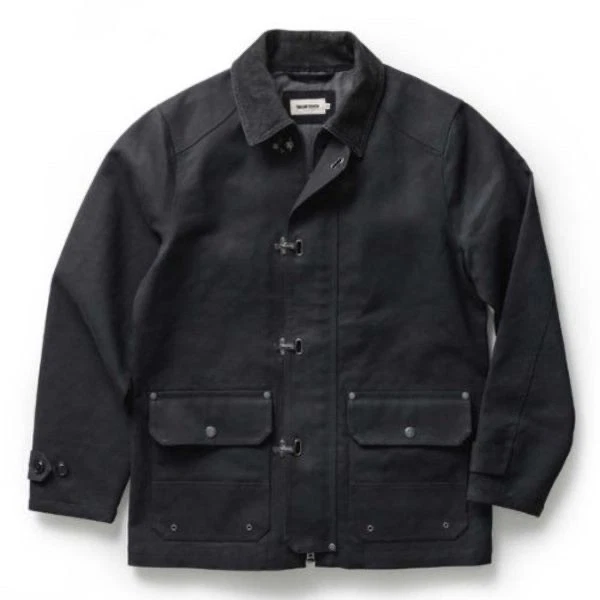 Taylor Stitch Mens 42 LARGE Cinder Jacket Coal Dry Wax Cotton Canvas Utility NWT - product detail image 12