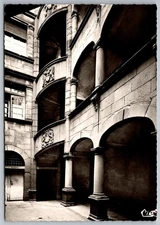 Montferrand RPPC Hôtel Fontenilhes Courtyard France XVIe Century Real Photo