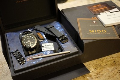 Mido Ocean Star Mido Ocean Star 600 Swiss Chronometer Black Full Set Mens Watch