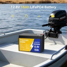 2000 Deep Cycles 12V 15Ah LiFePO4 Rechargeable lithium Phosphate Battery BMS