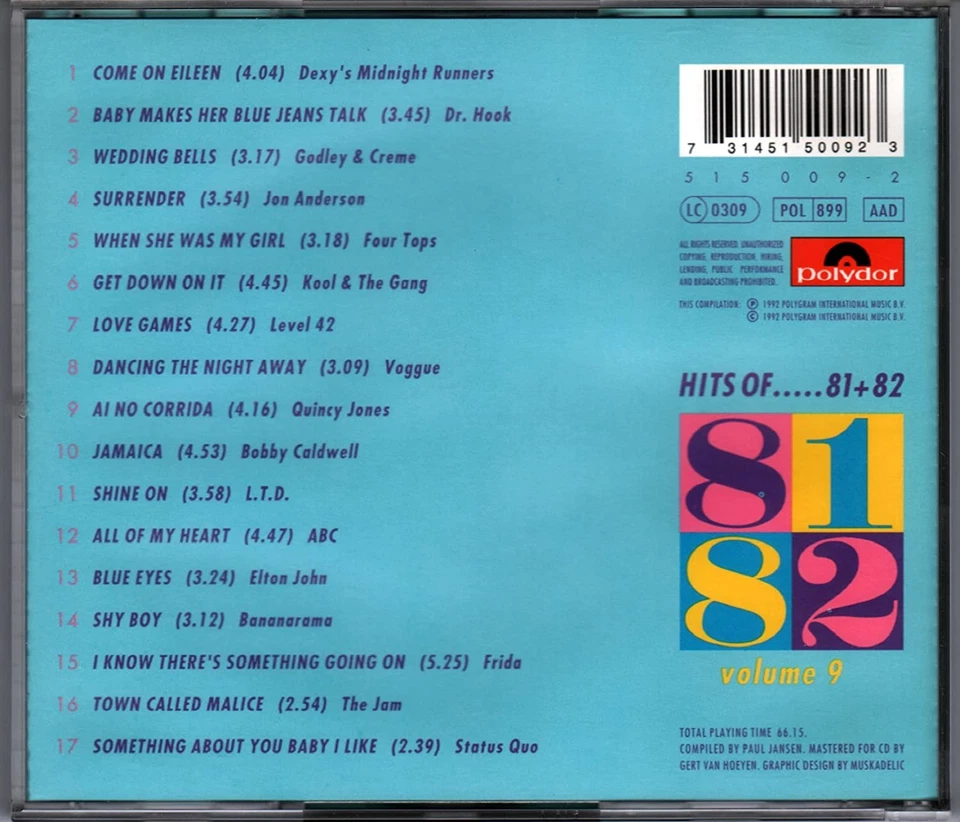 Various Hits Of.......81-82 Vol.9 (CD) - Bild 2 von 2