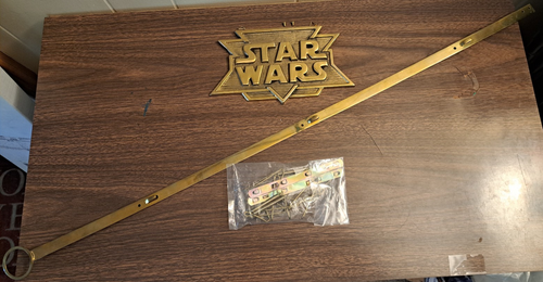 1992 Star Wars Trilogy Hamilton Colllection Brass Plate Holder Rack 36 ...