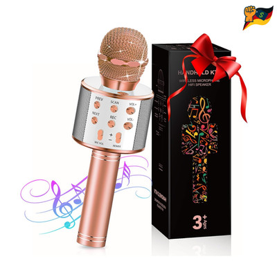 Bluetooth Mikrofon Kinder 4 12 Jahre 40 6 cm 360 Grad Dreh