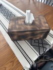 Wooden Tissue Box Cover Holder Vintage Style