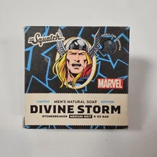 Dr. Squatch Divine Storm Thor Limited Edition Natural Soap Marvel 