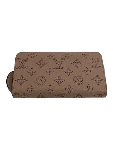 Louis Vuitton Long Wallet Zippy Mahina Cowhide Pink Total Pattern Ladies' Used