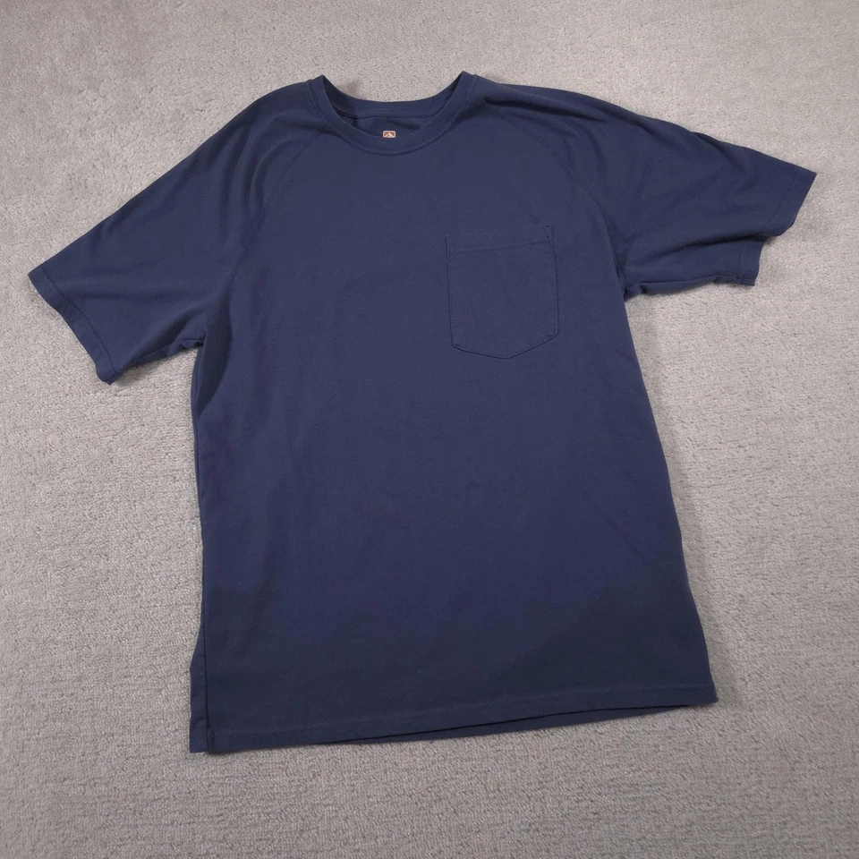 Rugged Elements Shirt Mens XL Blue Pocket Workwear Durable Utility Tee - Image 2 of 4
