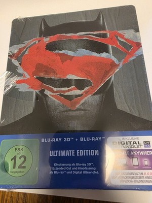 Batman v Superman Steelbook Blu-ray 3D + 2D Ultimate Edition NEU OVP DC Comics 