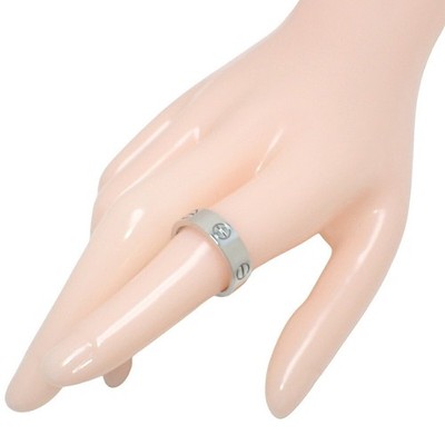 Cartier LOVE Ring Classic Model K18WG White Gold Size 54 7.8g