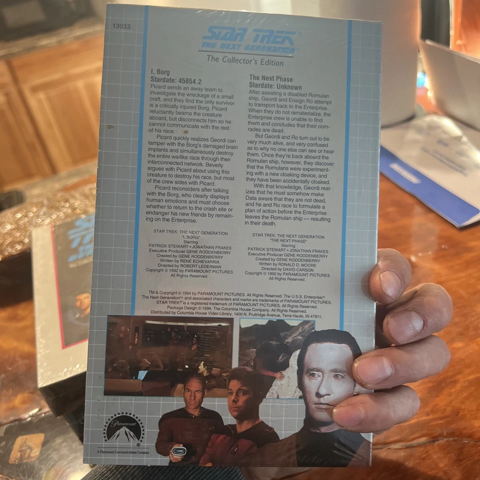 Star Trek: The Next Generation VHS #13046 Second Chances / Timescape SEALED - Image 2 of 4