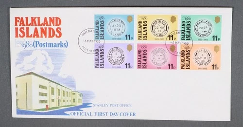 MayfairStamps Falkland Islands FDC 1980 London Stamp Show Postmarks Block First