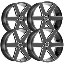 Set Of 4 Strada S60 Coda 22x9.5 6x5.5 30mm Blackmilled Wheels Rims 22 Inch Set Of 4 Strada S60 Coda 22x9.5 6x5.5 30mm Blackmilled Wheels Rims 22 Inch