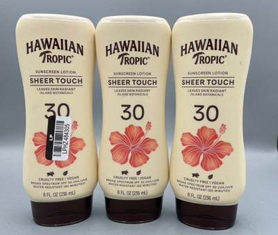 3X Hawaiian Tropic Sheer Touch Ultra Radiance Lotion 8 Oz Sunscreen SPF 30
