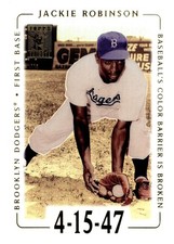 2002 Topps Tribute 47 Jackie Robinson