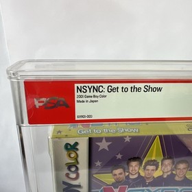 Game Boy Color GBC NSYNC: GET TO THE SHOW - PSA/WATA Graded 9.2 A+ New & Sealed!