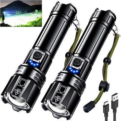 AKNEAR Rechargeable LED Flashlight 99000 High Lumens, Super Bright Flashlight...