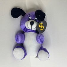 Purple Glitter Puppy Dog Plush Stuffed Animal Toy Sparkly Shiny 2021 Tags 6"