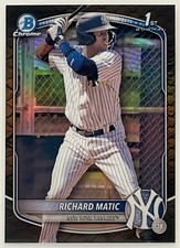 2025 Bowman Richard Matic Chrome Reptilian Yankees