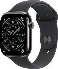 Apple Watch Gen 11 Series 11 Cell 42mm Slate Titanium - Black Sport Band