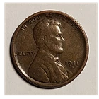 Lincoln Wheat 1911-S 1C-Scarce/ Key Date-Fine Condition Circulated Coin