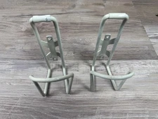 Vintage Cannondale Alloy Water Bottle Cage Set White Cages