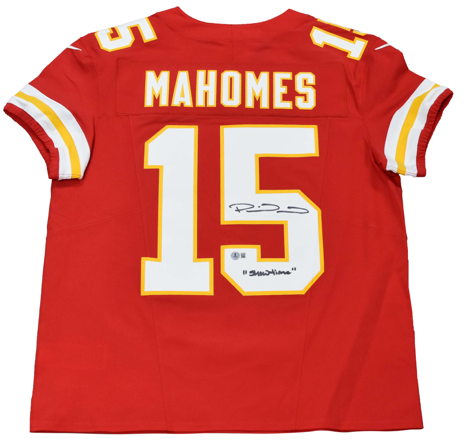 Patrick Mahomes Autographed Signed Kansas City Chiefs #15 RED NIKE ELITE JERSEY W/ SHOWTIME 