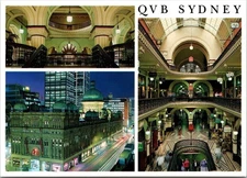 QVB Sydney New South Wales Australia Queen Victoria Building Postcard UNP 