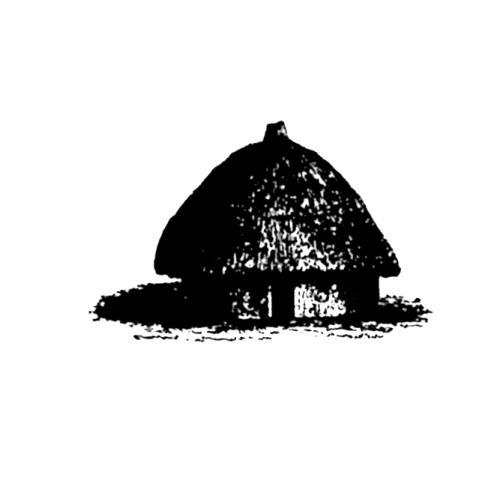 African GRASS HUT unmounted rubber stamp, Africa, shack, village house #17 - Picture 1 of 2