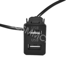 4 Pin 6 Pin Android Car Charger Socket 2 USB Charging Panel Power Adapter Outlet