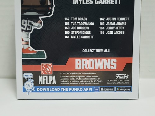 MYLES GARRETT - Cleveland Browns - Funko POP! NFL #161 Collectible Vinyl Figure - Picture 13 of 15