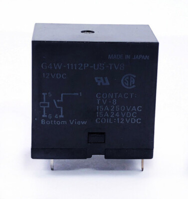 2 Pcs) Electromagnetic Relay G4W 1112P US TV8 12V 15A 4 Pin Plug In Relay - Foto 5