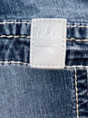 Maurices Bling Capris Jean Womens 5/6 28X21 Button Flap Pocket - Picture 9 of 12