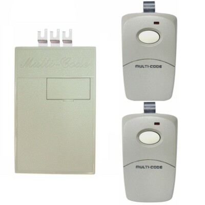 Multi-Code Gate Garage Opener Receiver & Remote Control Set 10DIP ...