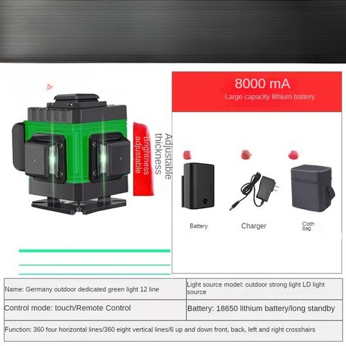 Huepar B21CG Cross Line 360 Degree Laser Level Green Light for Construction - Picture 7 of 21