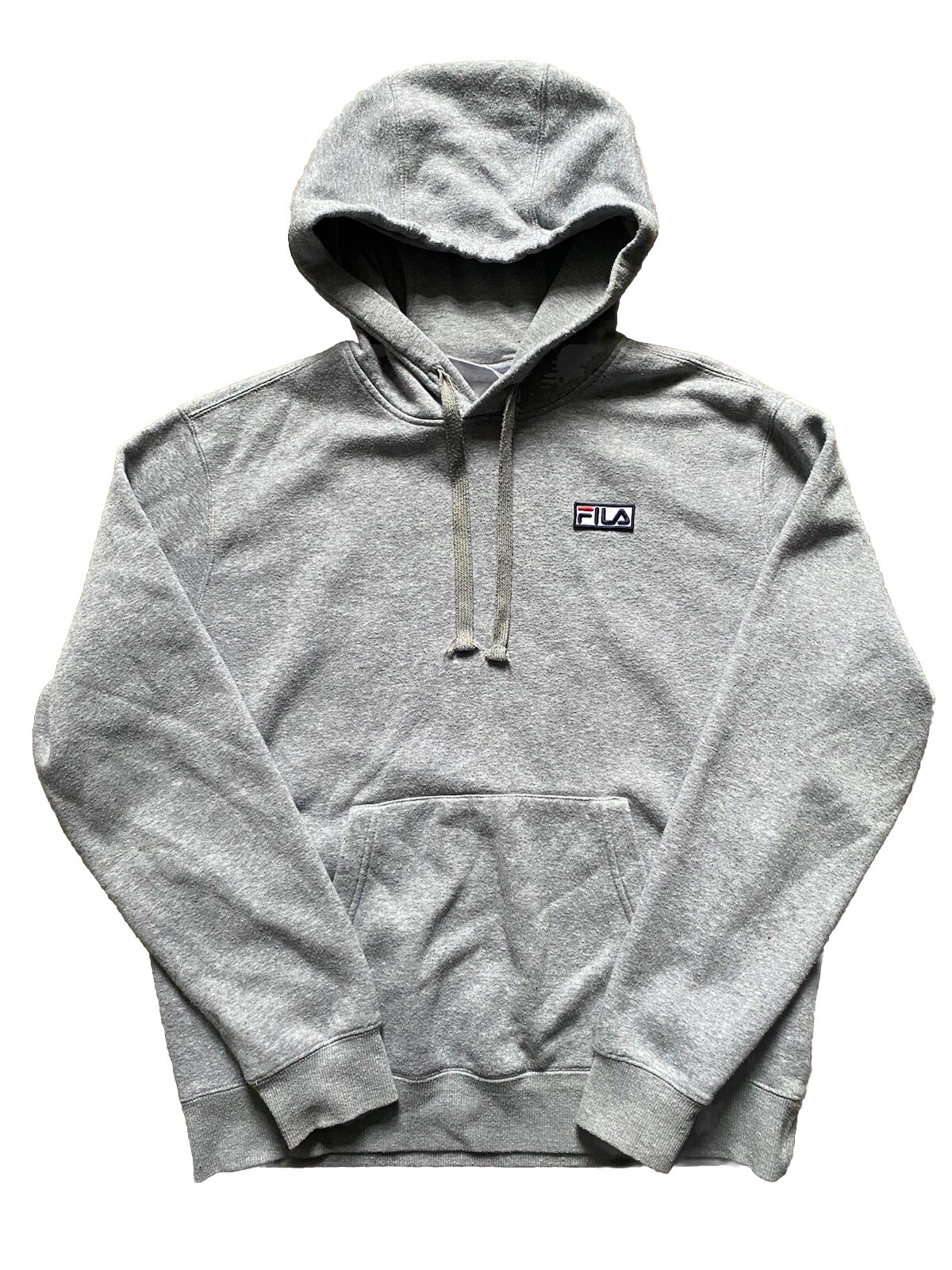 FILA Felpa con Cappuccio Uomo Maglione Felpa con Cappuccio Taglia Media M Grigio Ottime Condizioni