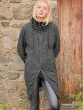 NWT Athleta Stronger Long Hoodie, Charcoal Grey Heather SIZE M   199291 Z0723H