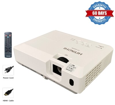 3LCD Projector 3200 ANSI for Professional PowerPoint Video Presentation w/Remote