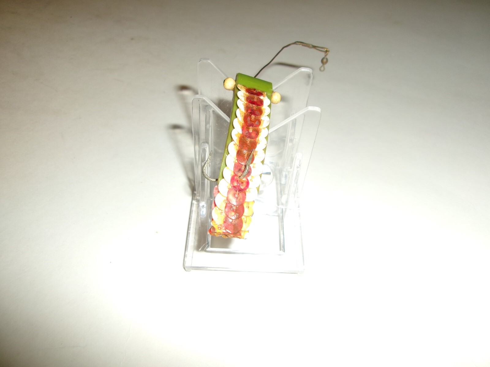 Vintage Unknown Folk Art (?) Lure Plastic Body w/ Sequences
