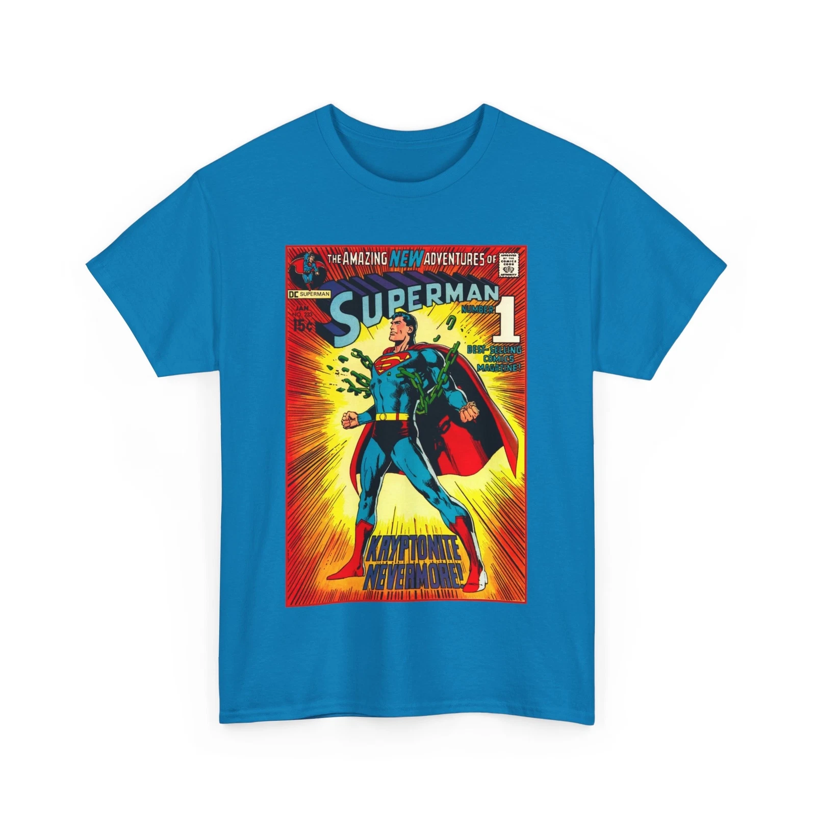 Superman T-Shirt - #233 Kryptonite No More - Classic DC Comics Bronze Age Cover