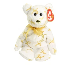 TY Beanie Baby - 2004 SIGNATURE BEAR (8.5 inch) - MWMT's Stuffed Animal Toy